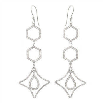 Linked Geometric Earrings