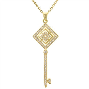 Key of Diamonds Necklace