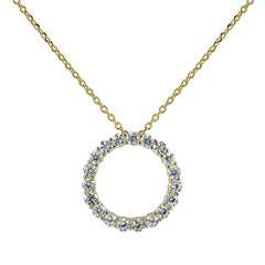 Circle of Life Eternity Necklace Gold