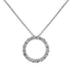 Circle of Life Eternity Necklace Silver